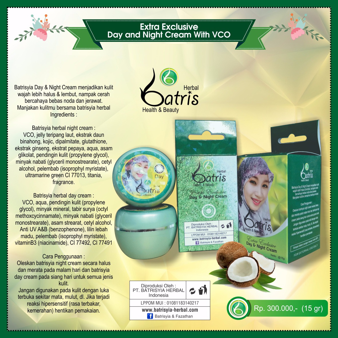 cream extra excluisve batrsyia herbal skincare