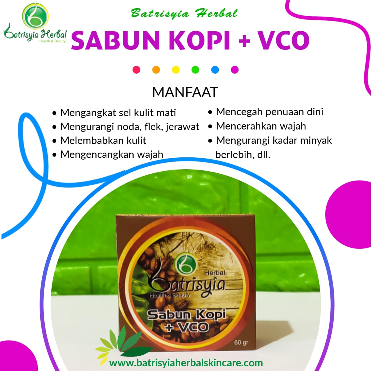 Sabun kopi dan VCO Batrisyia