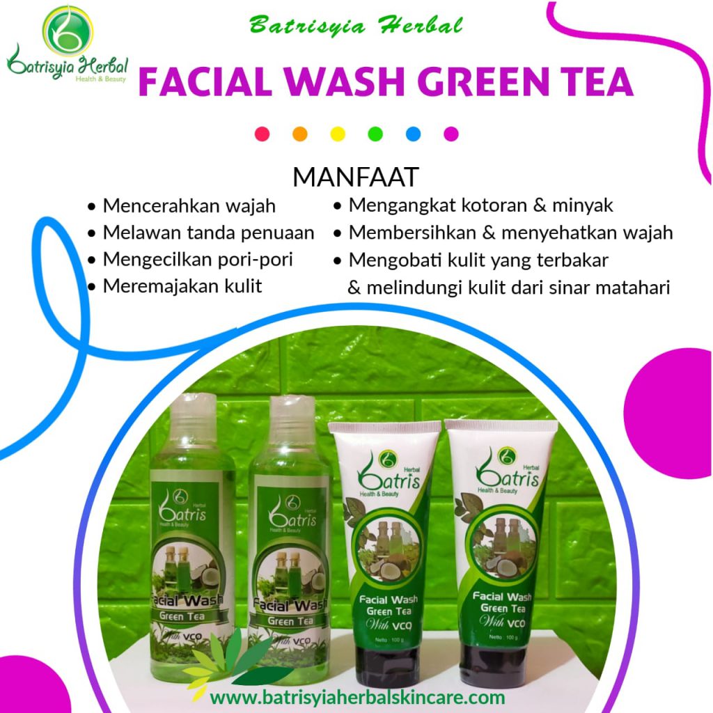 Batrisyia Facial Wash Green Tea VCO Batrisyia Herbal