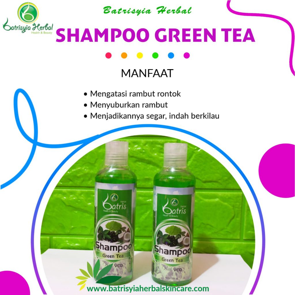 Shampoo Green tea batrisyia herbal