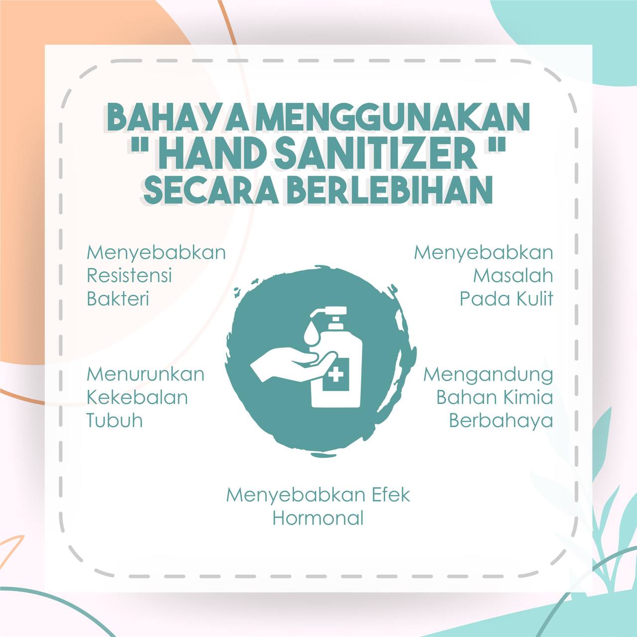 pengaruh hand sanitazer secara berlebih