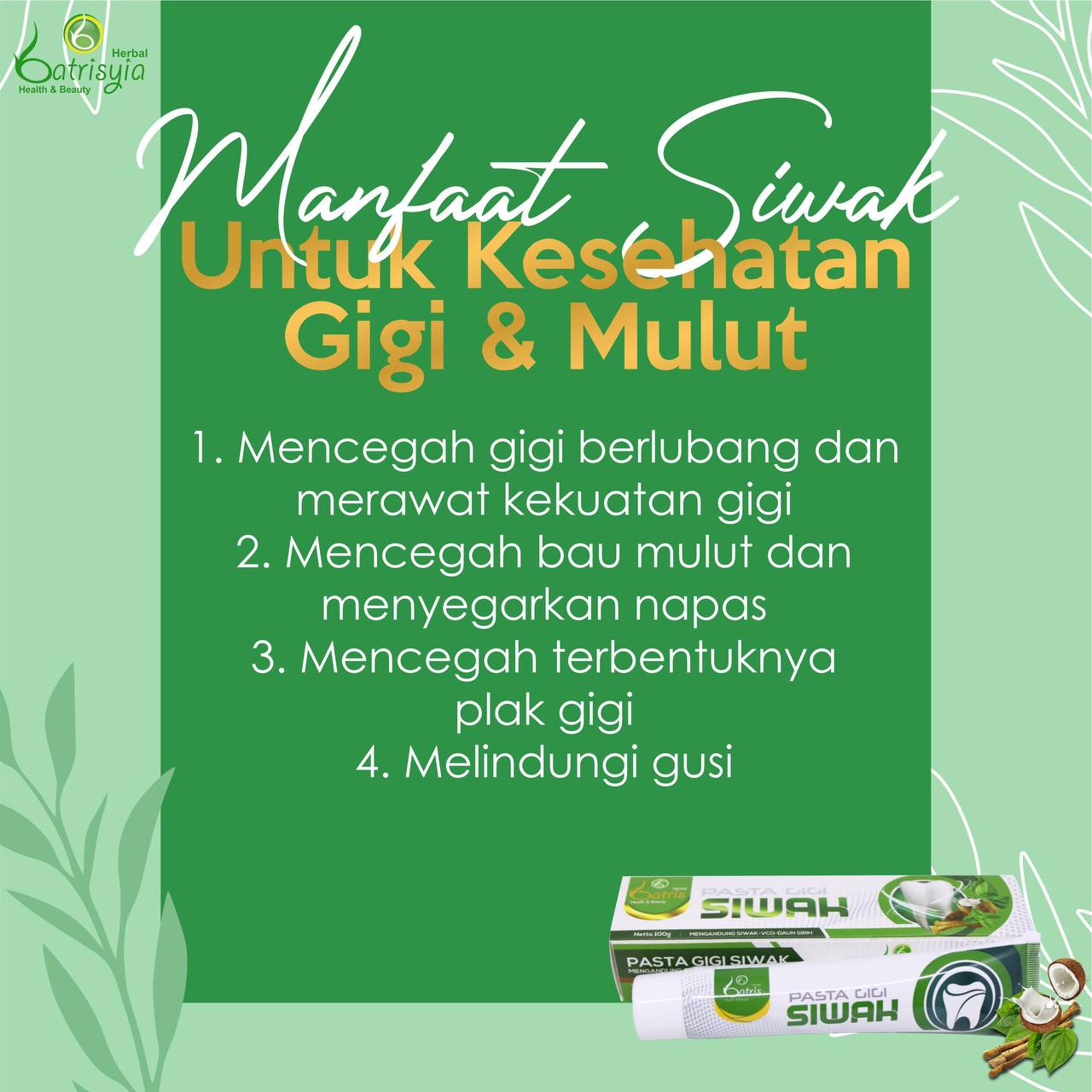 siwak untuk kesehatan gigi