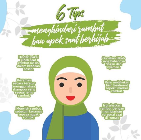 mencegah bau apek dan rambut rontok untuk hijabers