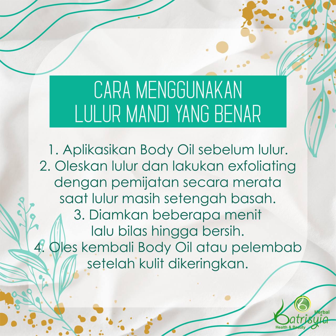 tips menggunakan lulur mandi yang benar