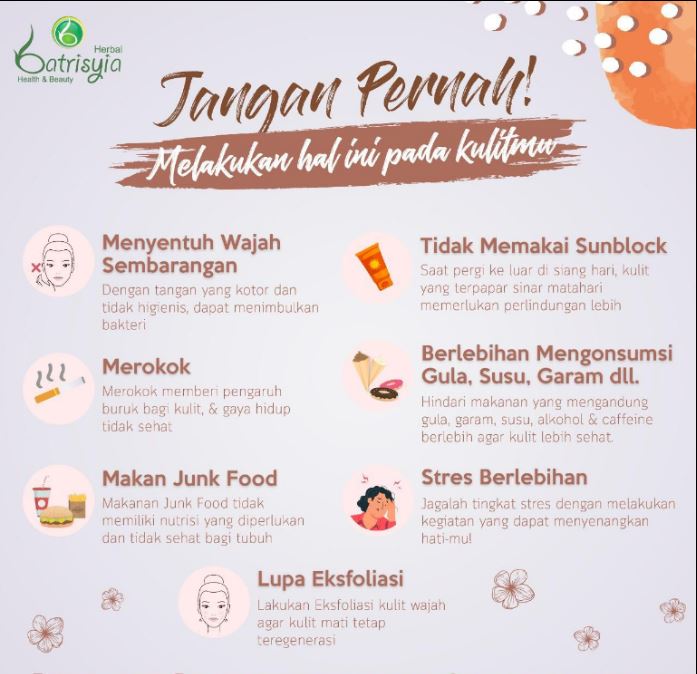 hal yang harus kamu kurangi untuk mendapatkan wajah yang sehat