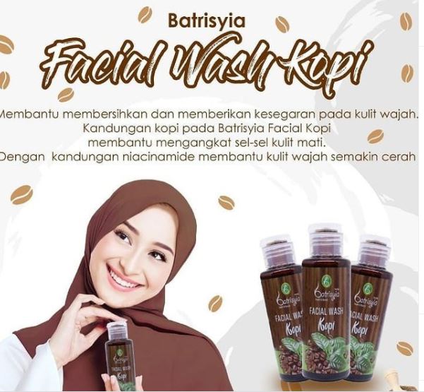 Batrisyia Facial Wash kopi untuk flek hitam