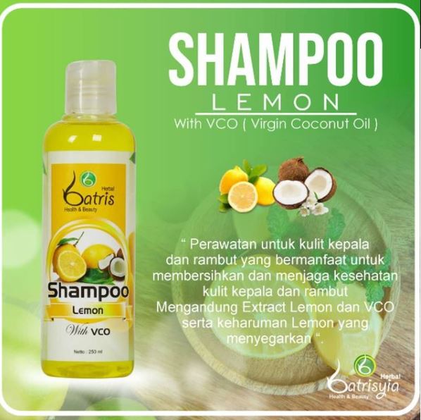 Manfaat shampo lemon Batrisyia untuk rambut ketombe