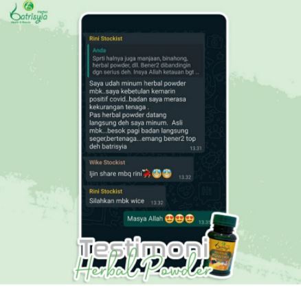 review batrisyia herbal powder