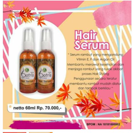 Hair Serum untuk atasi rambut rusak