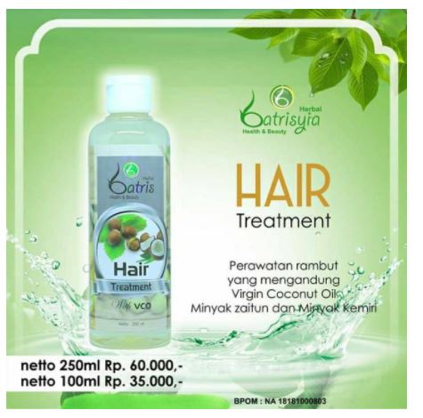 Batrisyia Hair Treatment untuk kesehatan rambut 