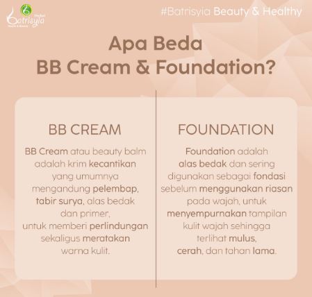 mengenal peebedaan BB Cream dengan foundation 