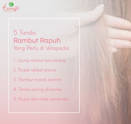 tanda rambut kamu rapuh dan bermasalah 