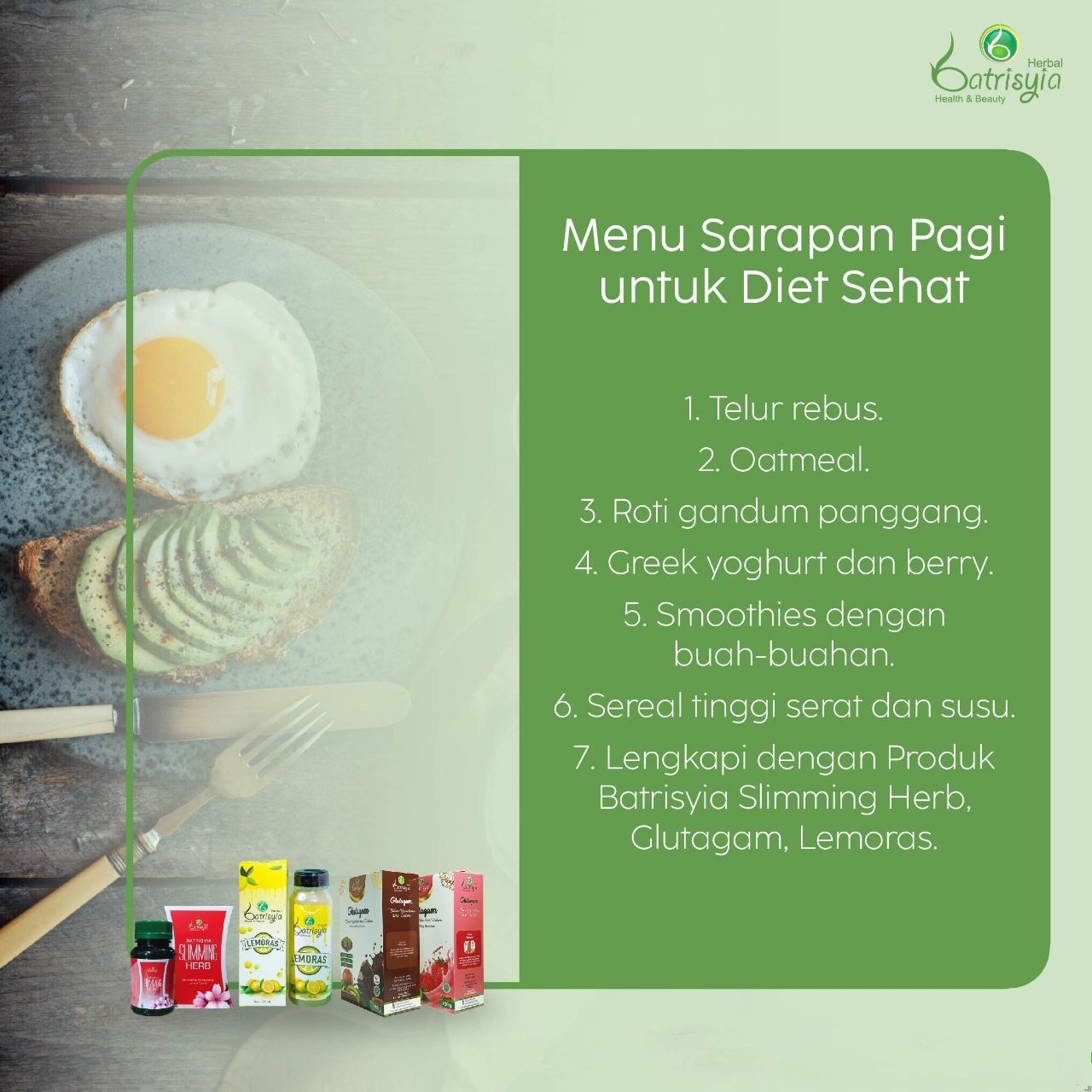 rekomendasi sarapan terbaik untuk diet sehat 