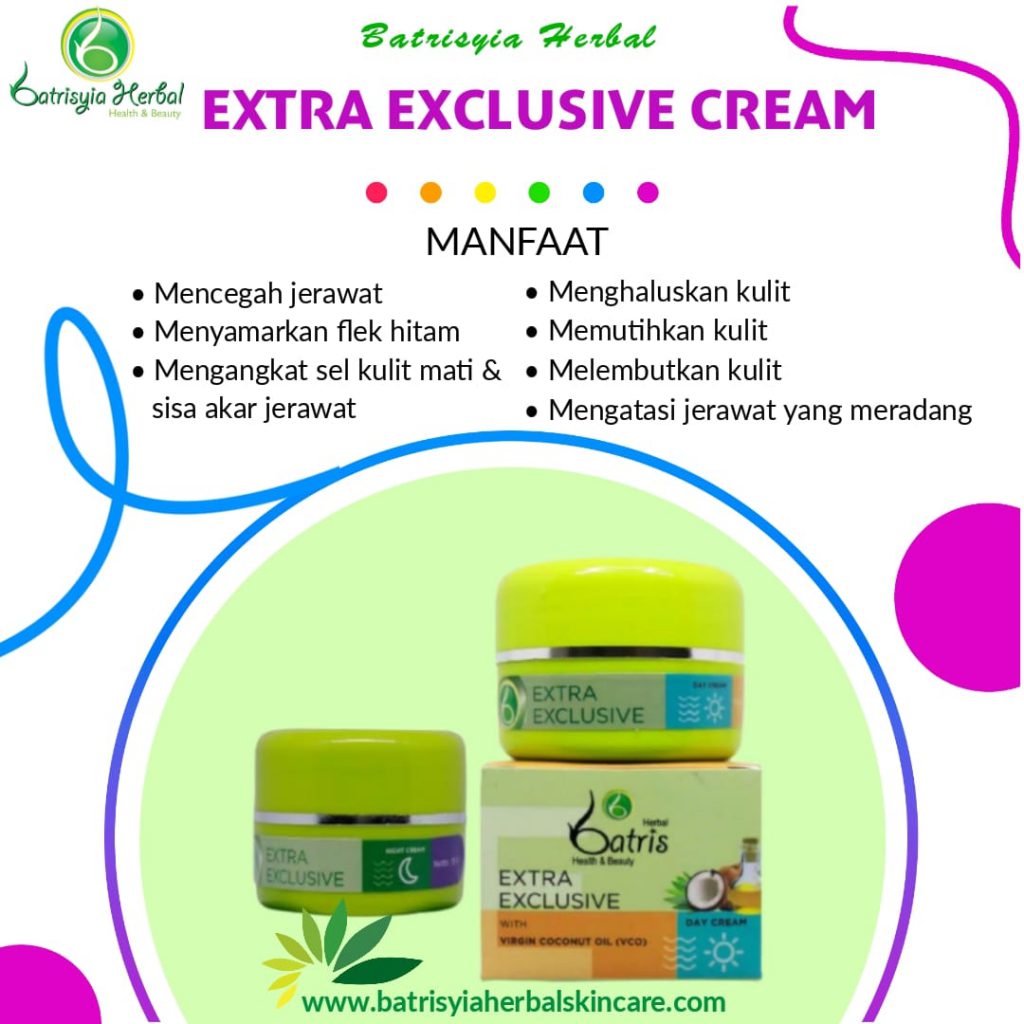 cream extra exclusive batrisyia herbal skincare