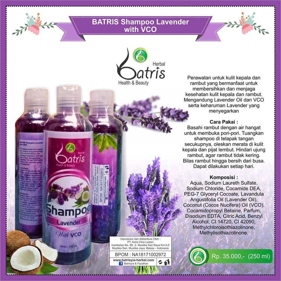 Batrisyia Shampoo Lavender with VCO