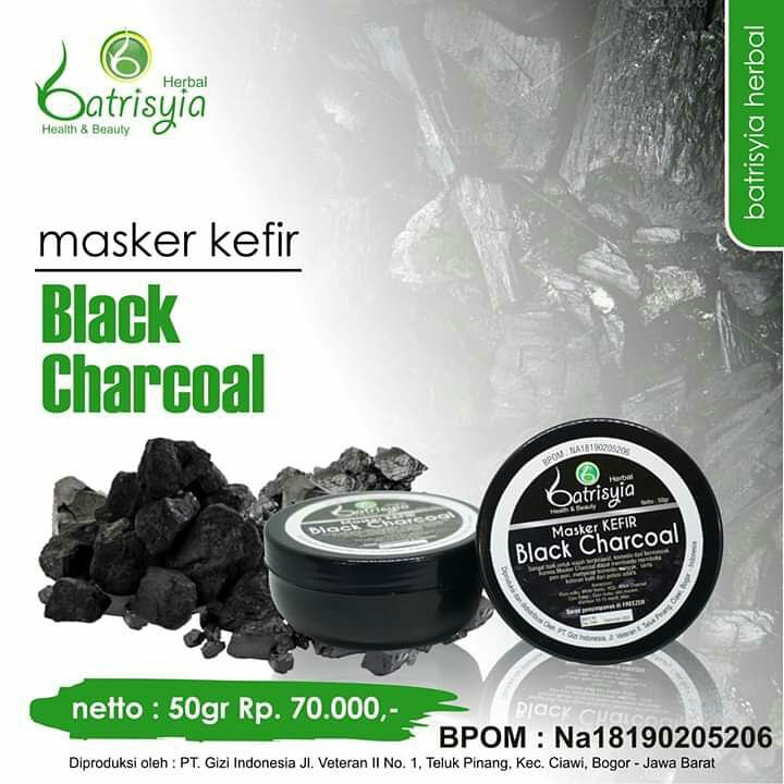 Masker Kefir Black Charcoal Batrisyia