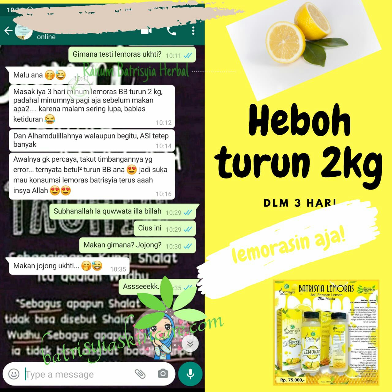 testimoni dari Batrisyia lemoras