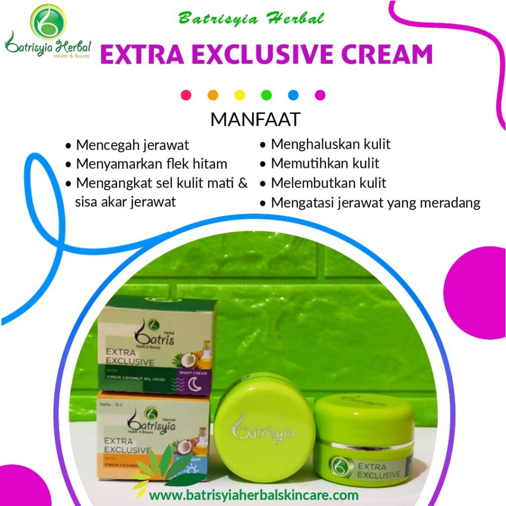 cream extra exclusive batrisyia herbal skincare