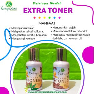 extra toner batrisyia herbal skincare