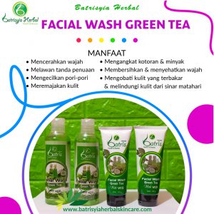 batrisyia facial wash green tea