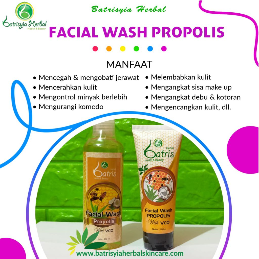 batrisyia facial wash propolis herbal skincare