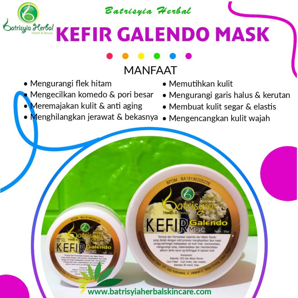 masker kefir galendo batrisyia herbal skincare