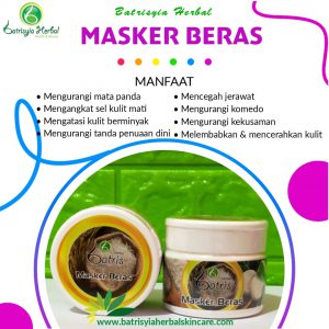 masker beras batrisyia herbal skincare