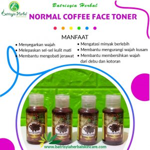 normal coffee face toner batrisyia herbal skincare