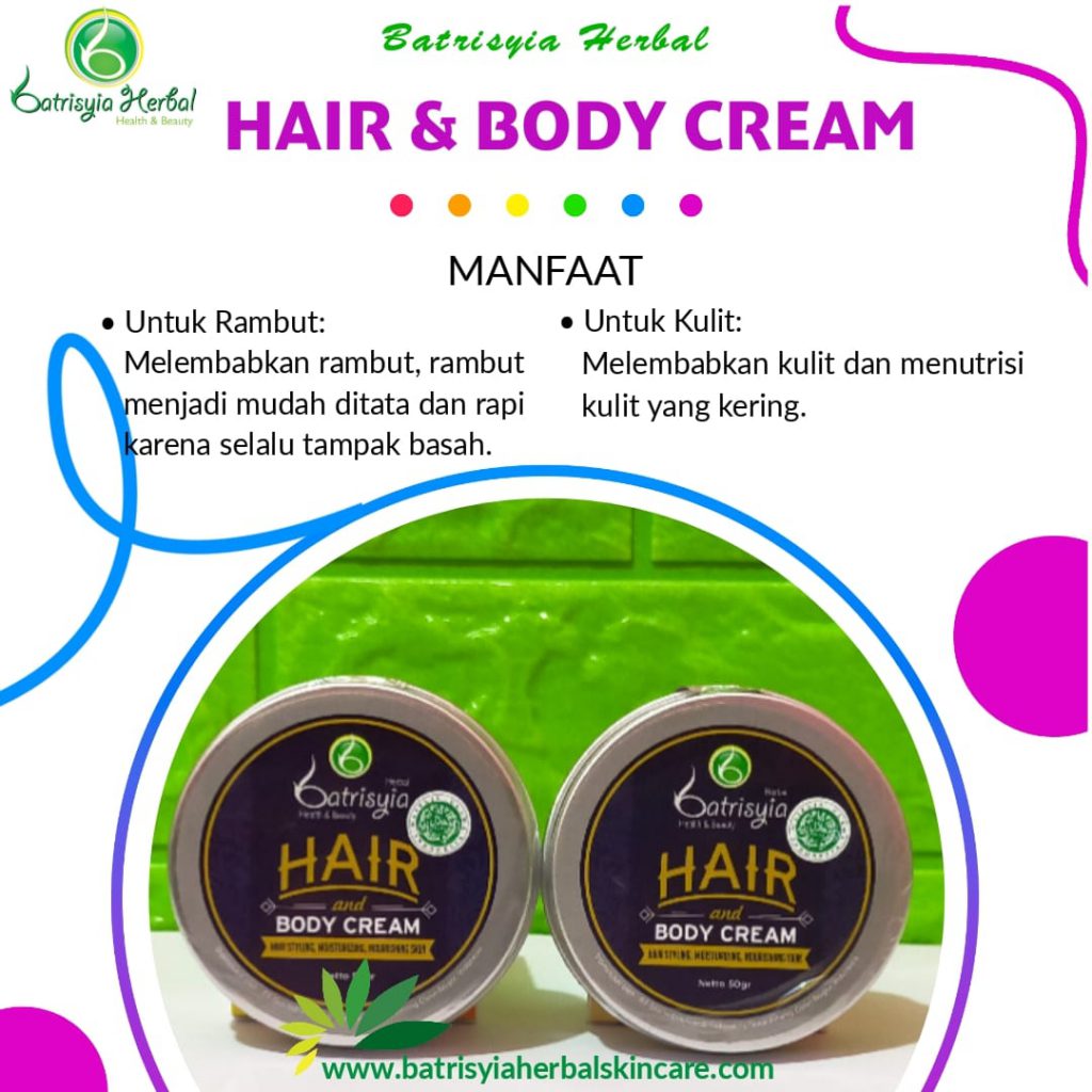 pomade hair and body cream batrisyia herbal skincare